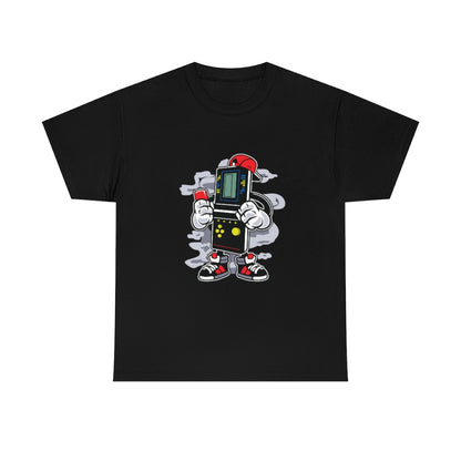 Cartoon Art - Retro Brick Game - Unisex Heavy Cotton Tee