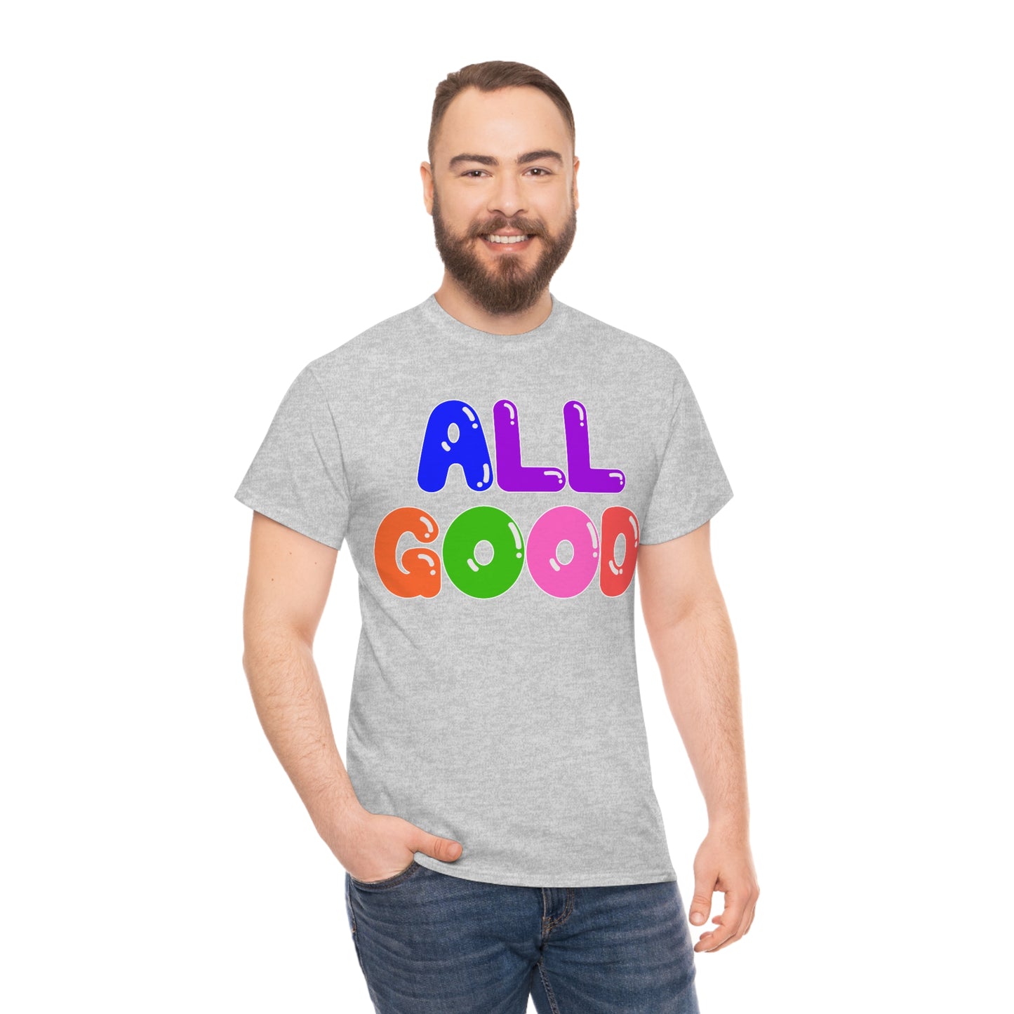 All Good - Balloons - Retro - Unisex Heavy Cotton Tee