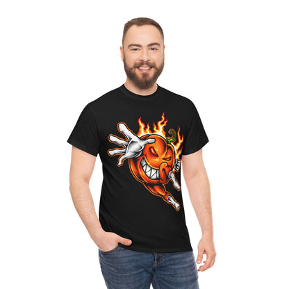 Cartoon Art - OP Pumpkin - Unisex Heavy Cotton Tee