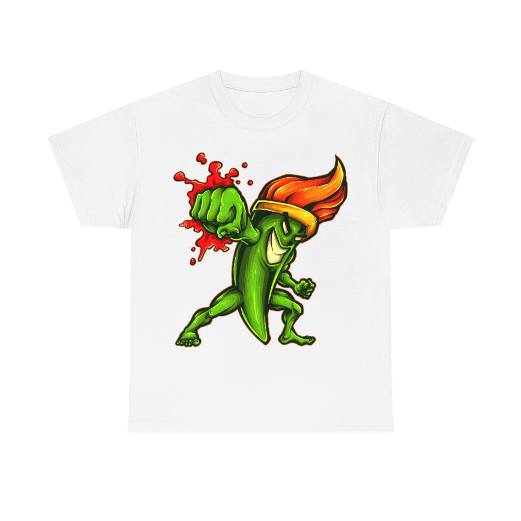 Cartoon Art - Fists of Fury Paintbrush - Unisex Heavy Cotton Tee