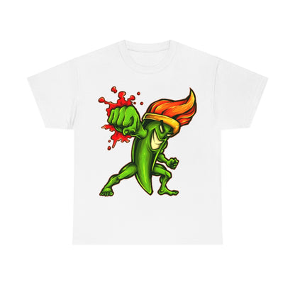 Cartoon Art - Fists of Fury Paintbrush - Unisex Heavy Cotton Tee