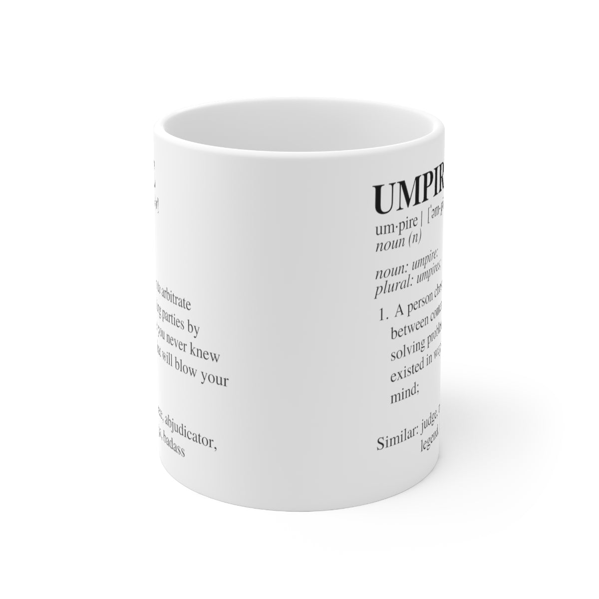 UMPIRE - Dictionary Definition - Ceramic Mug 11oz