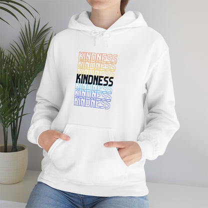 Kindness Repeating Rainbow - Rainbow -Unisex Heavy Blend™ Hooded Sweatshirt