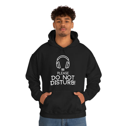 Headphones equals Do Not Disturb - Unisex Heavy Blend™ Hooded Sweatshirt