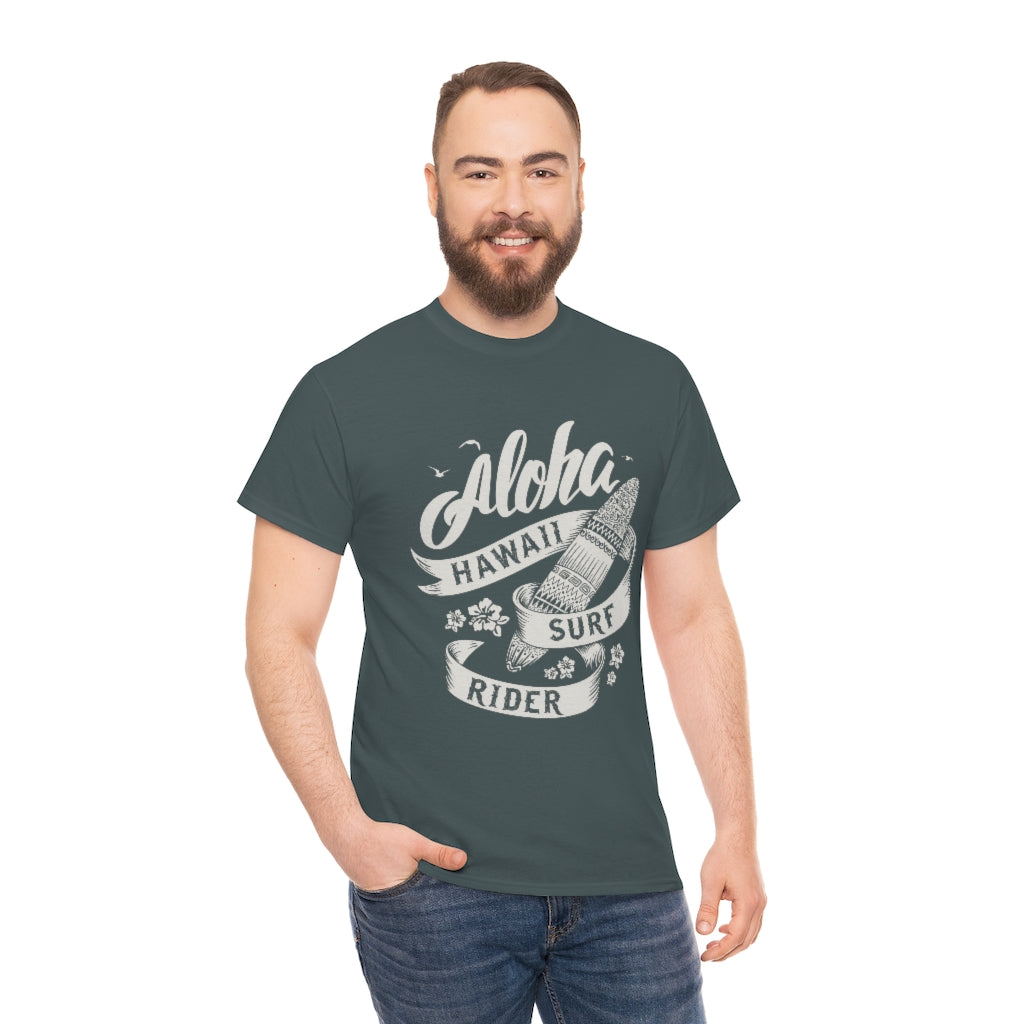 Aloha Hawaii Surf Rider - Unisex Heavy Cotton Tee