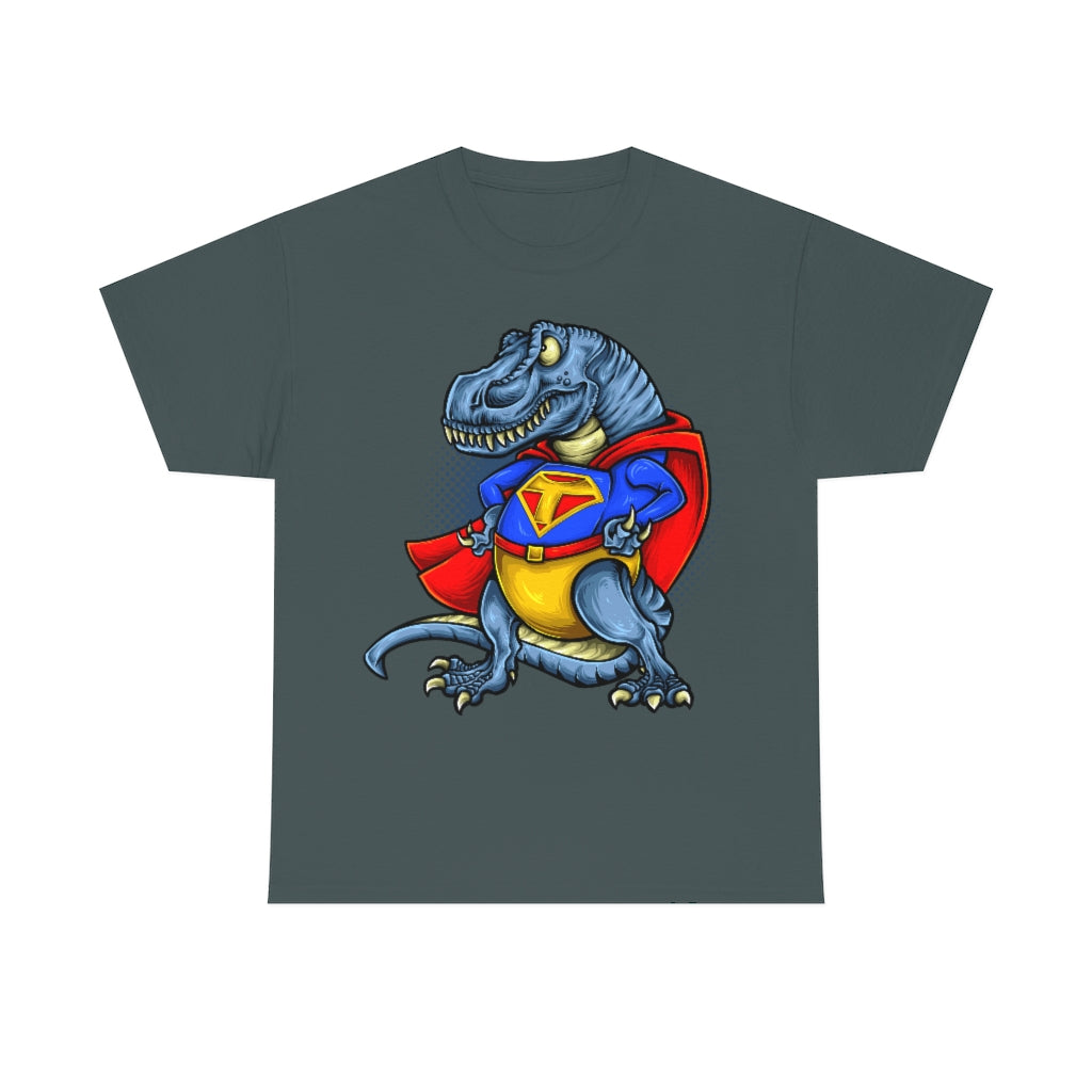 Cartoon Art - Super T-Rex - Unisex Heavy Cotton Tee