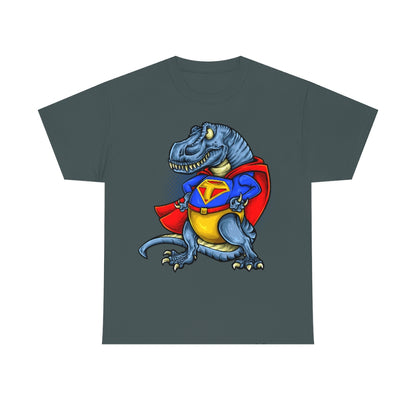 Cartoon Art - Super T-Rex - Unisex Heavy Cotton Tee