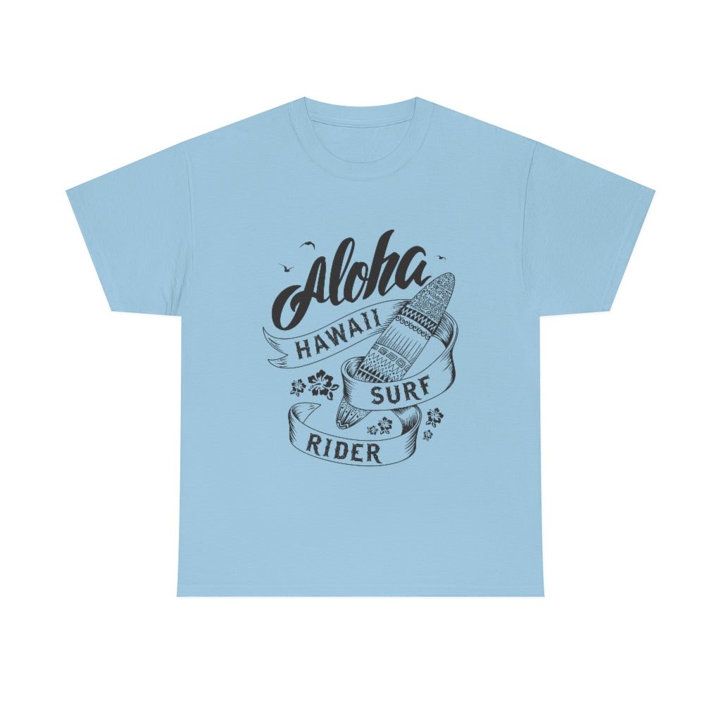 Aloha Hawaii Surf Rider - Unisex Heavy Cotton Tee