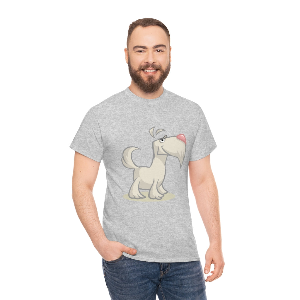 Cartoon Dog - Schnauzer - Unisex Heavy Cotton Tee