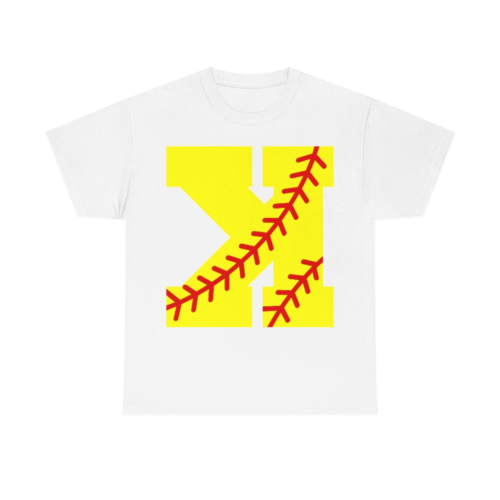 Backwards K - Strikeout - Softball - Unisex Cotton Tee