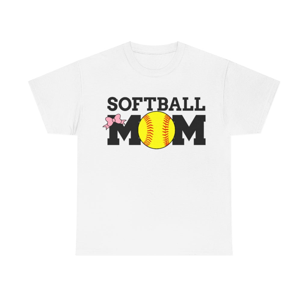 Softball MOM  - Unisex Cotton Tee