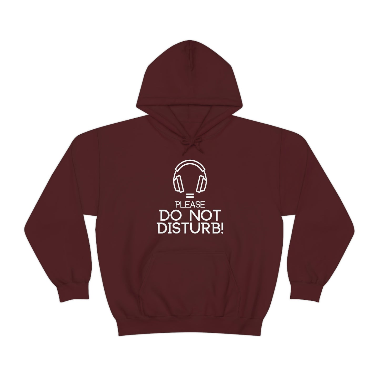 Headphones equals Do Not Disturb - Unisex Heavy Blend™ Hooded Sweatshirt