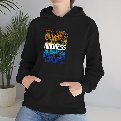 Kindness Repeating Rainbow - Rainbow -Unisex Heavy Blend™ Hooded Sweatshirt