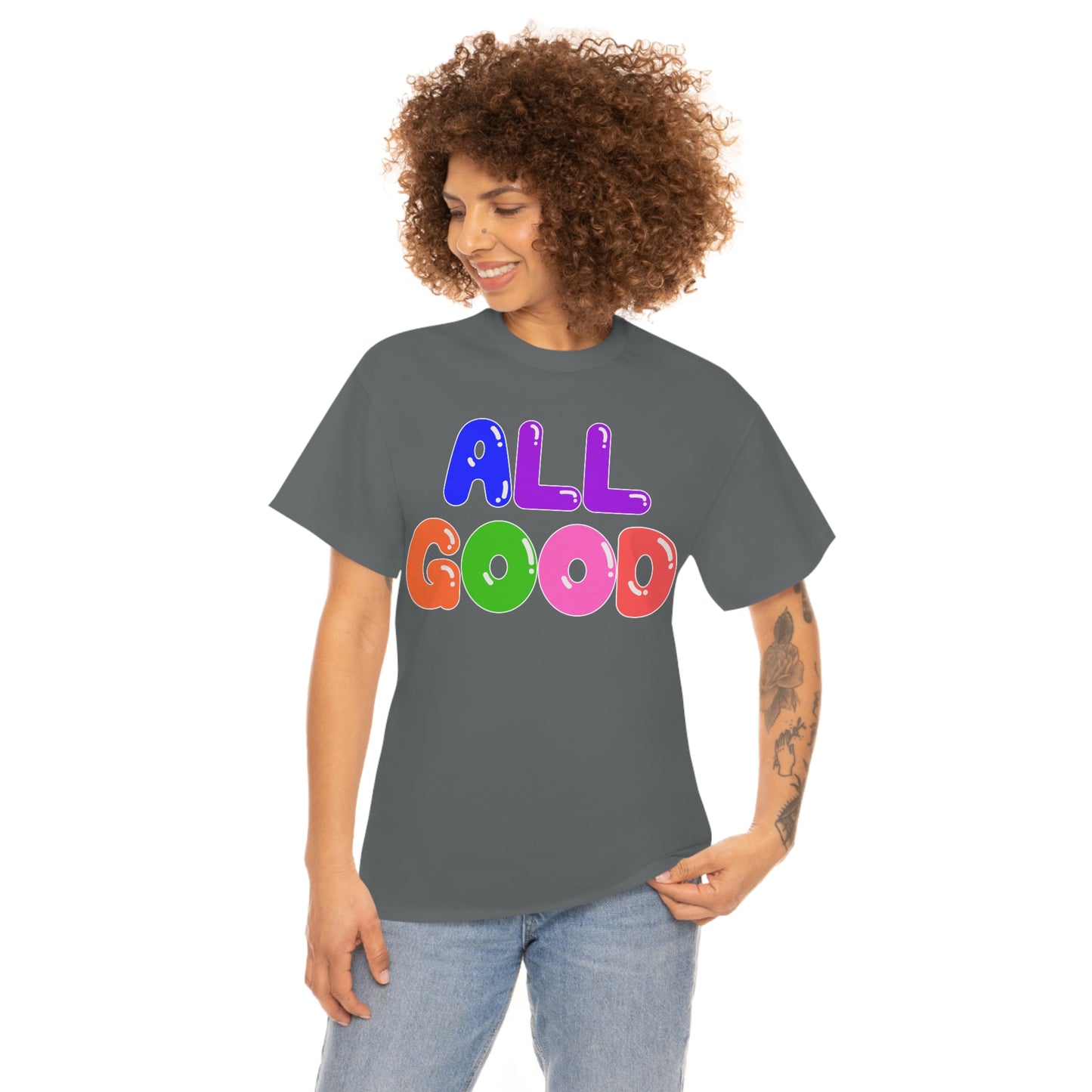 All Good - Balloons - Retro - Unisex Heavy Cotton Tee