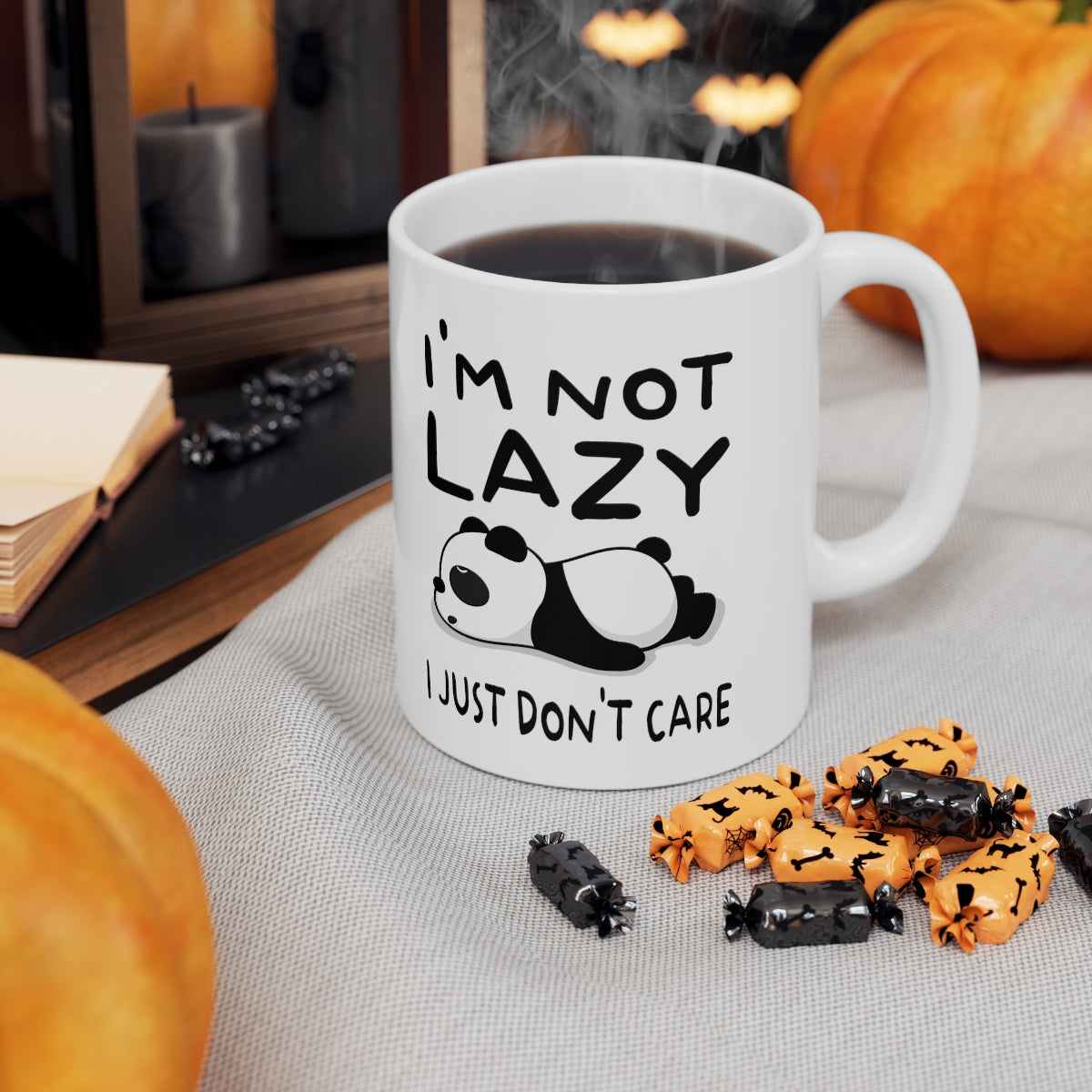 I'm Not Lazy Panda - Ceramic Mug 11oz