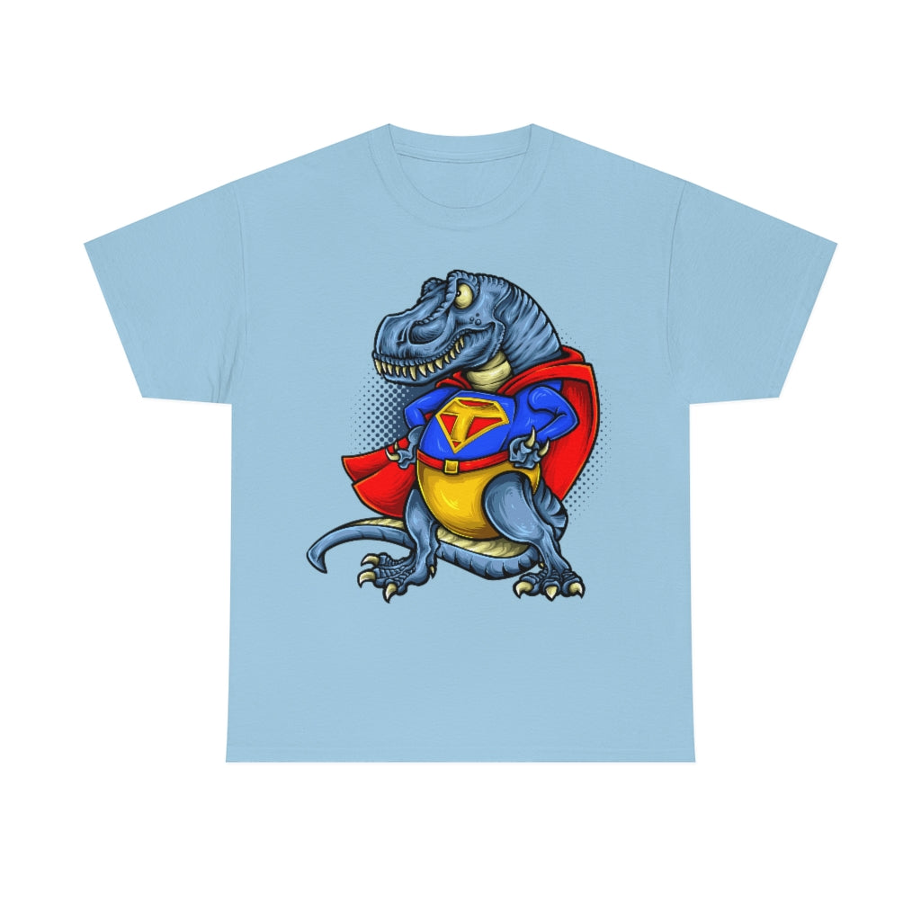 Cartoon Art - Super T-Rex - Unisex Heavy Cotton Tee