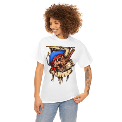 Cartoon Art - Undead Buccaneer- Unisex Heavy Cotton Tee