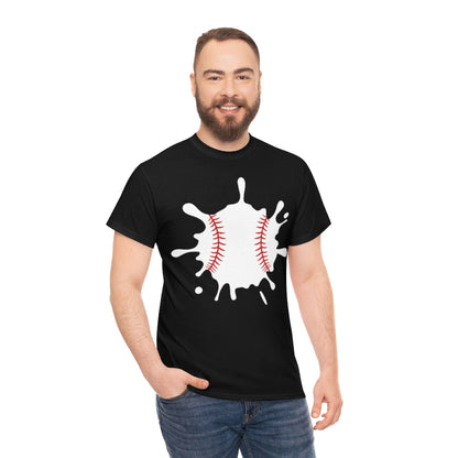 Baseball Splat - Big - Unisex Cotton Tee