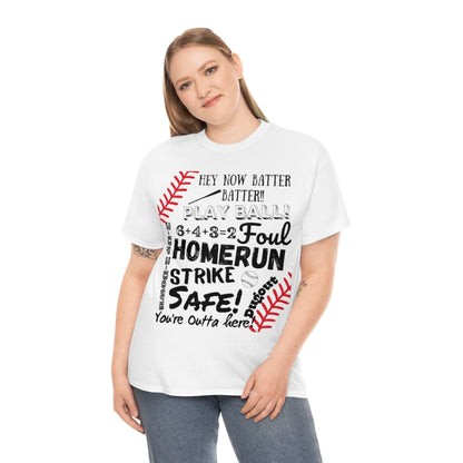 Baseball/Softball Jargon - Unisex Cotton Tee