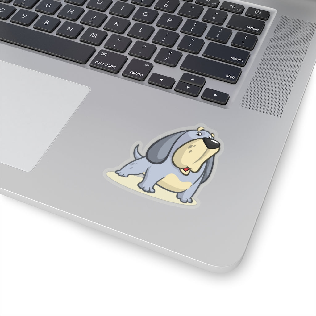 Cartoon Dog Big Grey - Kiss-Cut Stickers