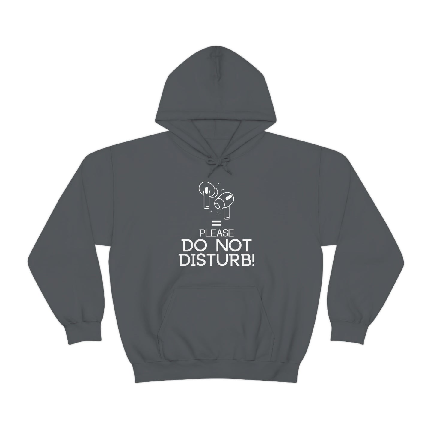 Earphone equals Do Not Disturb - Unisex Heavy Blend™ Hooded Sweatshirt