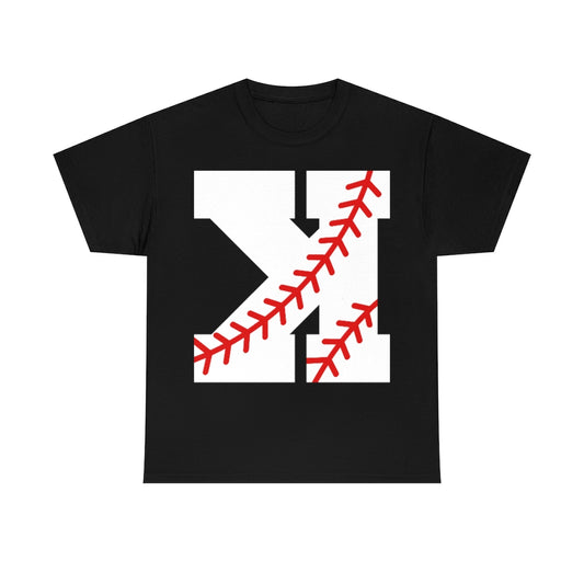 Backwards K - Strikeout - Baseball - Unisex Cotton Tee