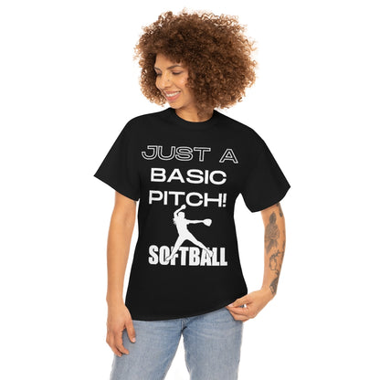 Just A Basic Pitch! - Unisex Cotton Tee