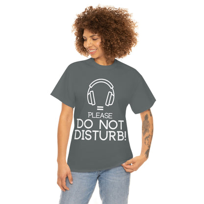 Headhones equals Do Not Disturb - Unisex Heavy Cotton Tee