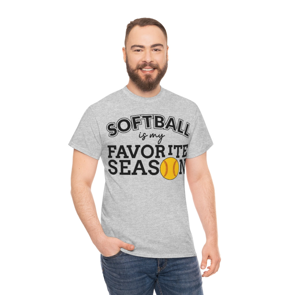 Softball Is My Favorite Season - Unisex Cotton Tee