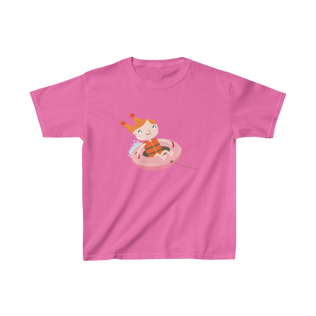 Cartoon Girl on Biscuit - Kids Heavy Cotton™ Tee