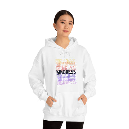 Kindness Repeating Rainbow - Rainbow -Unisex Heavy Blend™ Hooded Sweatshirt