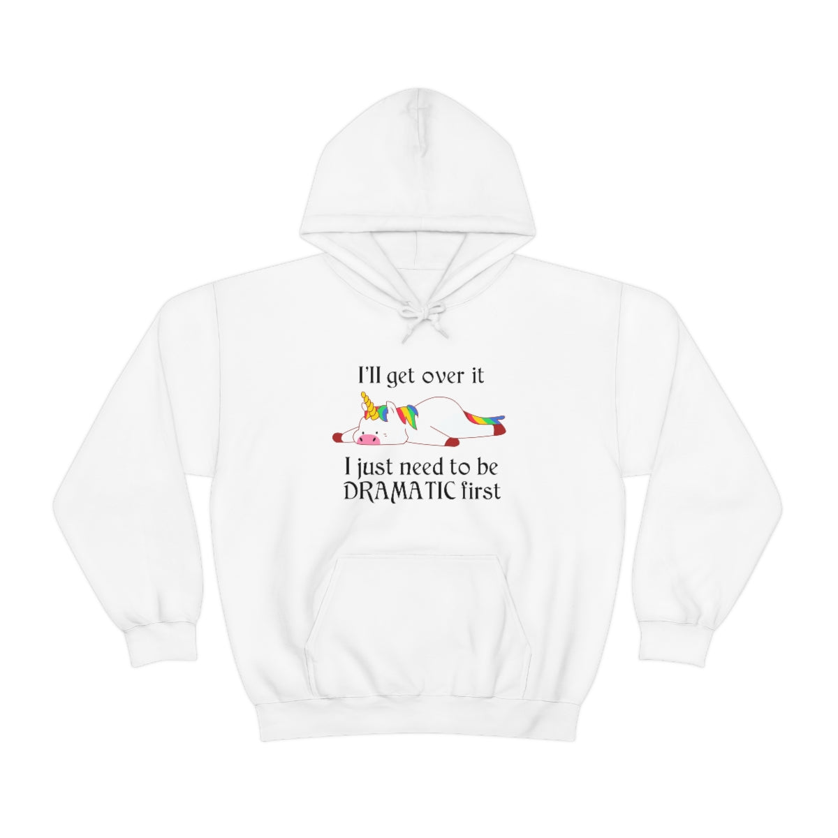 Dramatic Unicorn - Unisex Heavy Blend™ Hooded Sweatshirt