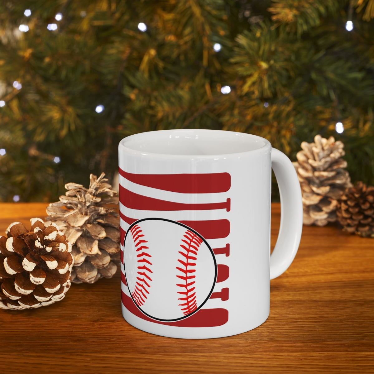 USA Flag Baseball - Ceramic Mug 11oz