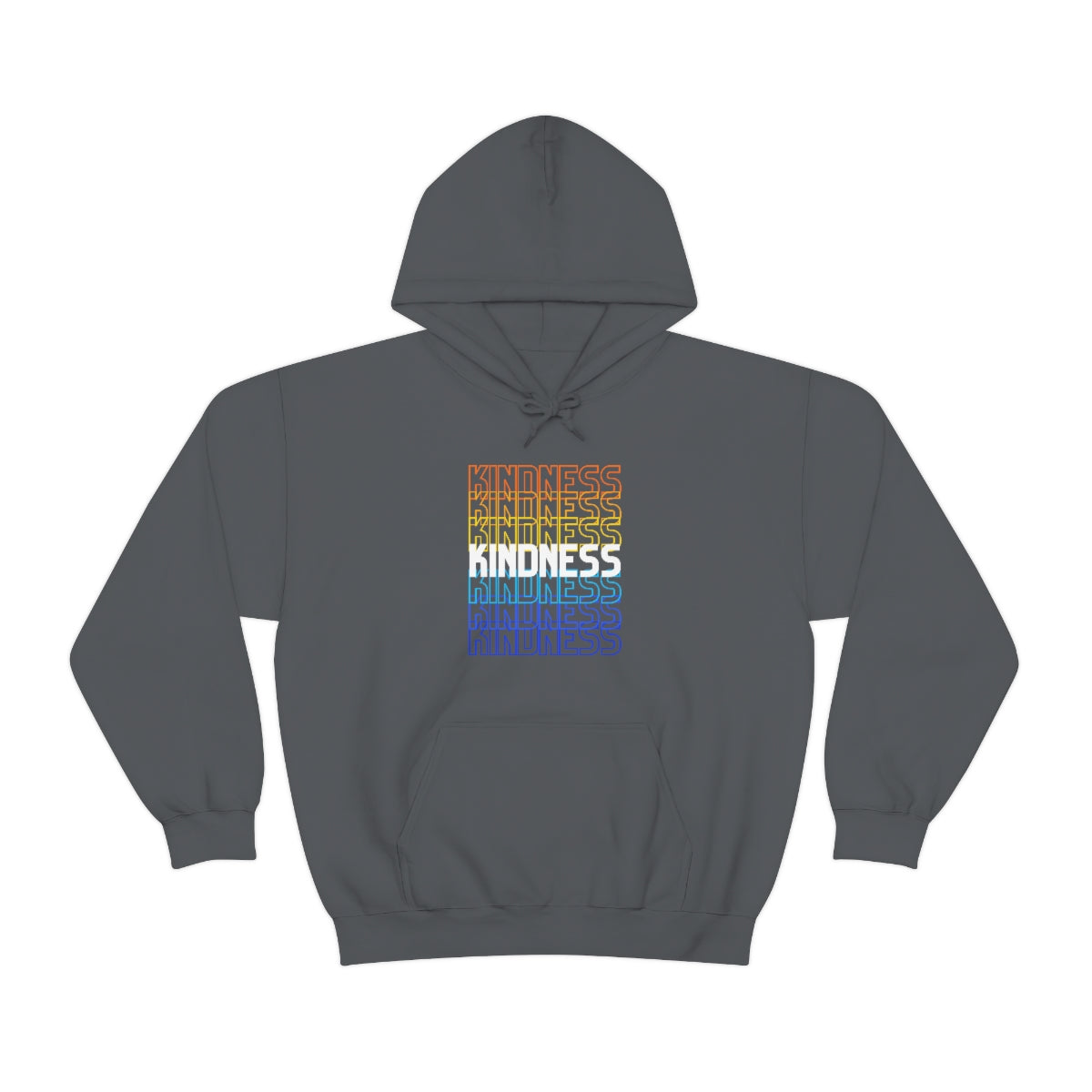 Kindness Repeating Rainbow - Rainbow -Unisex Heavy Blend™ Hooded Sweatshirt