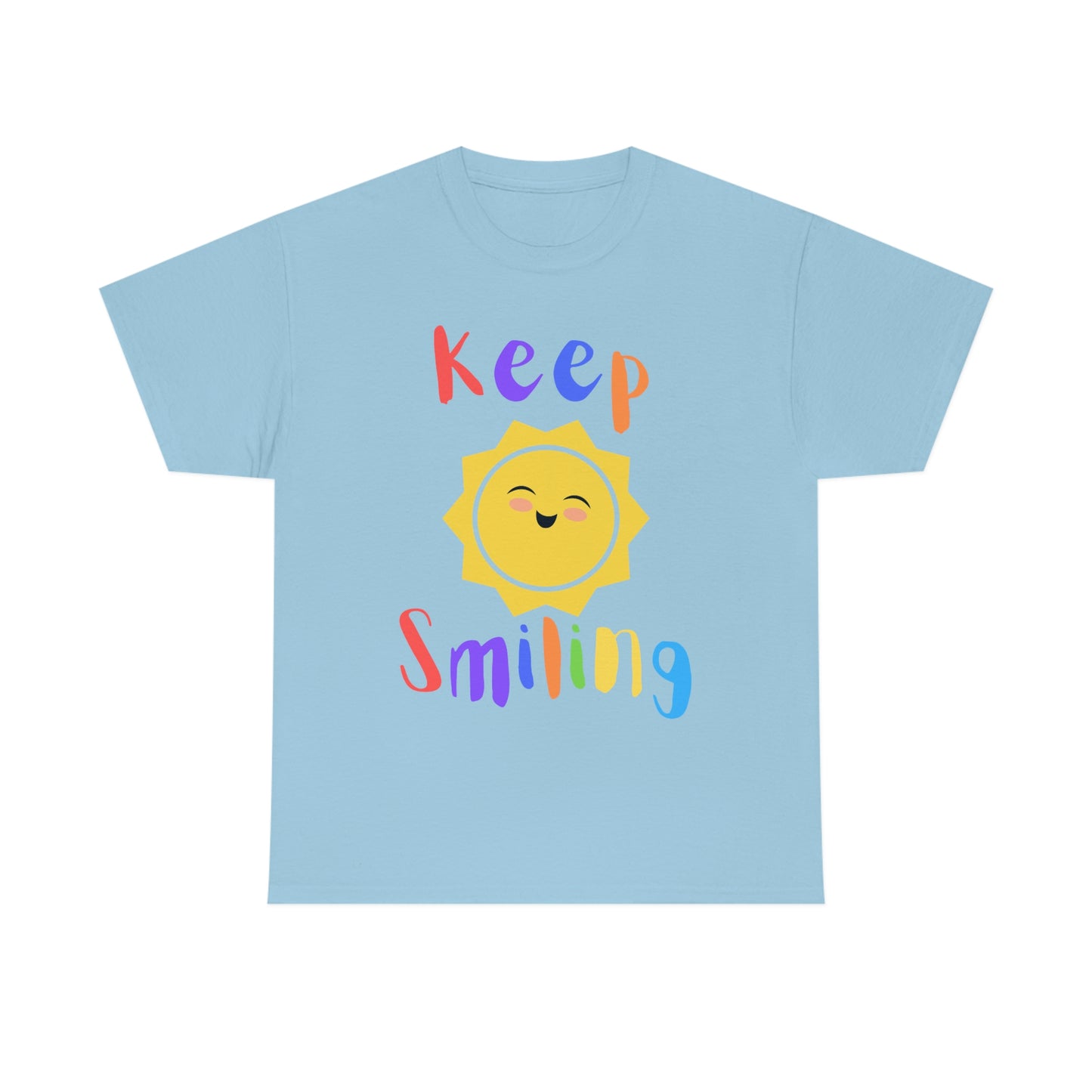 Keep Smiling - Sun - Unisex Heavy Cotton Tee