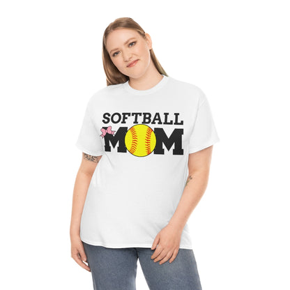 Softball MOM  - Unisex Cotton Tee