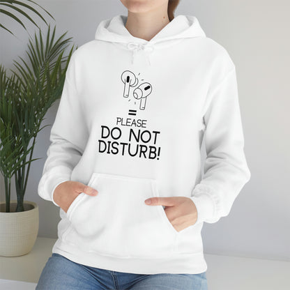 Earphone equals Do Not Disturb - Unisex Heavy Blend™ Hooded Sweatshirt