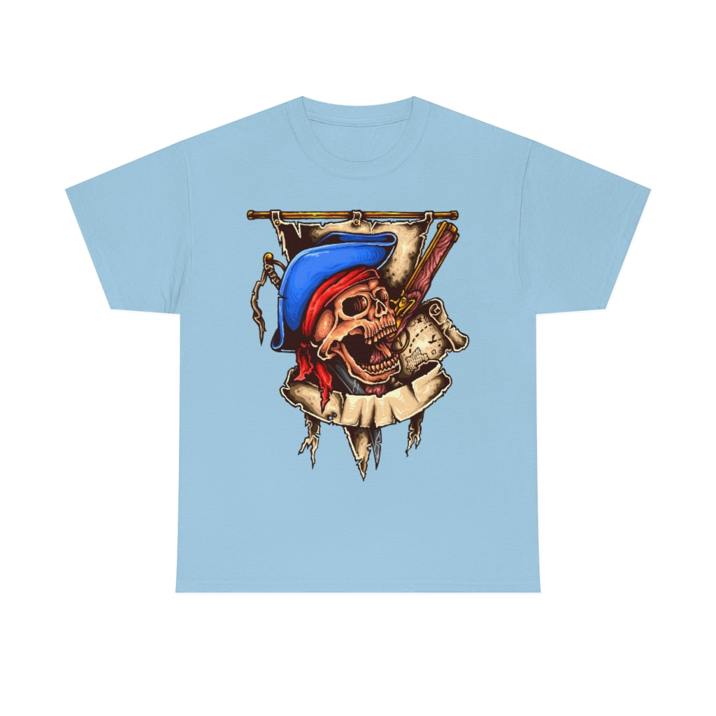 Cartoon Art - Undead Buccaneer- Unisex Heavy Cotton Tee