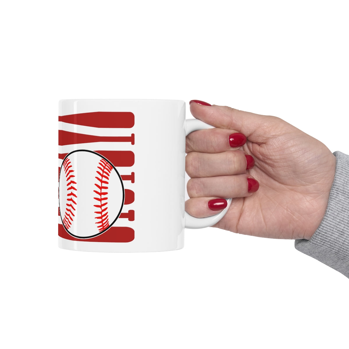 USA Flag Baseball - Ceramic Mug 11oz