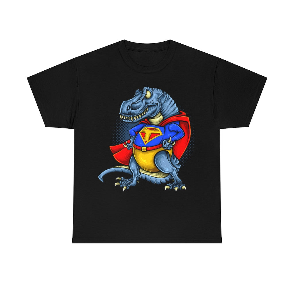 Cartoon Art - Super T-Rex - Unisex Heavy Cotton Tee