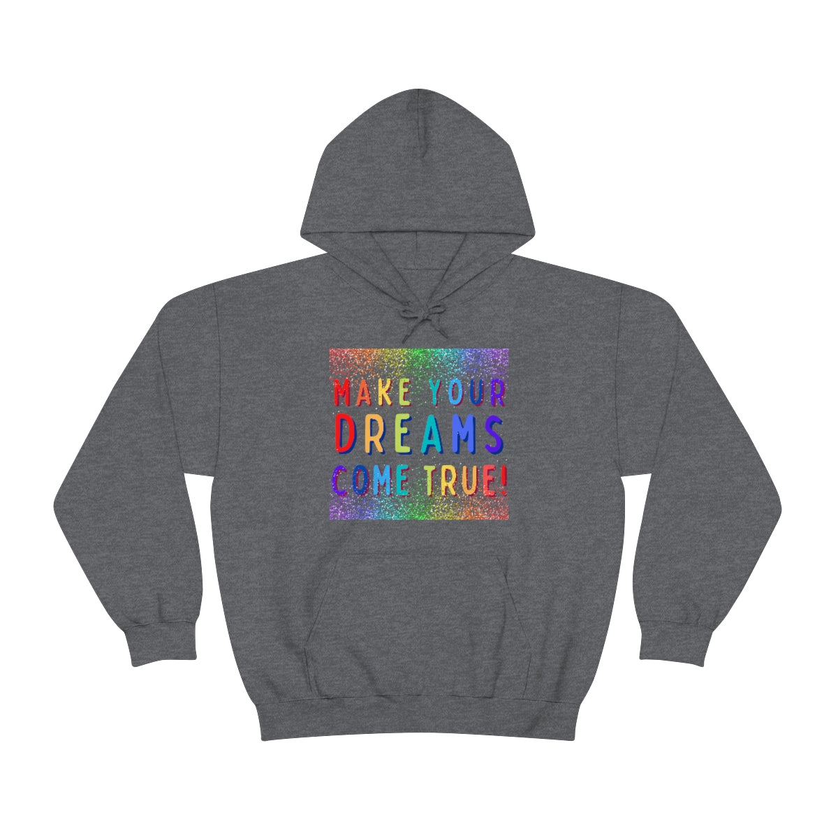 Make Your Dreams Come True - Rainbow Rain -Unisex Heavy Blend™ Hooded Sweatshirt